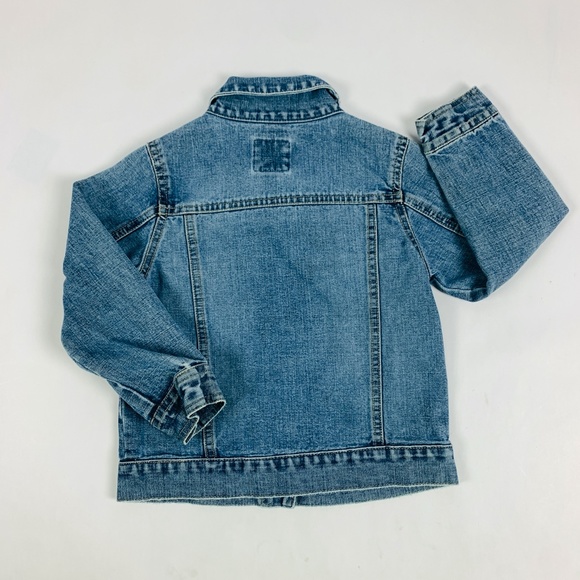 Old Navy Toddler Size 4T Unsex Blue Jean Denim All Year Round Jacket - Picture 5 of 7